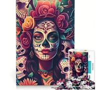 Rompecabezas de 1000 Piezas para Adultos Que celebra la Vida y la Muerte, Juego Imposible, para la diversión Familiar, cumpleaños y Navidad 38x52cm