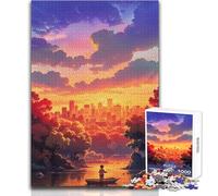 Rompecabezas de 1000 Piezas para Adultos Que Dicen adiós, Disfruta de Horas de Descanso tranquilas y acogedoras, Corte Limpio, Juguete de Manualidades Duradero, tamaño 38x26cm