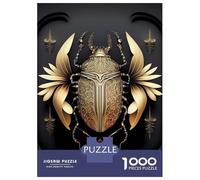 Rompecabezas De 1000 Piezas para Adultos Queen Golden Black Beetle Rompecabezas para Adultos Juego Familiar Vacaciones En Casa Matar El Tiempo Desafiante De Completar 70x50cm/1000pcs