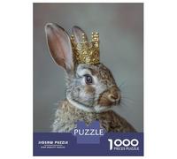 Rompecabezas De 1000 Piezas para Adultos Rabbit King Photography Rompecabezas Práctico Juego Decoración del Hogar Cumpleaños Y Navidad 52x38cm/1000pcs