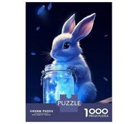 Rompecabezas De 1000 Piezas para Adultos Rabbit with Magic Jar Rompecabezas para Adultos Juguetes Antiestrés Carrera De Velocidad Manual Interacción Entre Padres E Hijos 52x38cm/1000pcs