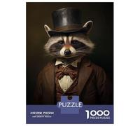Rompecabezas De 1000 Piezas para Adultos Raccoon Funny Animal Rompecabezas para Adultos Juego Práctico Ensamblaje De Patrones Difícil Y Desafiante 70x50cm/1000pcs