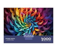 Rompecabezas De 1000 Piezas para Adultos Rainbow Abstract Art Print Rompecabezas para Adolescentes Juguetes De Bricolaje Que Mejoran La Memoria Regalos De Cumpleaños Y Únicos 52x38cm/1000pcs