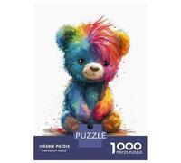 Rompecabezas De 1000 Piezas para Adultos Rainbow Teddy Bear(2) Rompecabezas para Adultos Juegos De Relajación Desafío Difícil Ayuda A Ejercitar El Cerebro 70x50cm/1000pcs