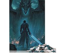 Rompecabezas de 1000 Piezas para Adultos: Rainfall Reckoning Blade Against The Beast. Rompecabezas de Papel, Amigos y Familiares. Medidas: 38 x 26 cm / 1000 Piezas.
