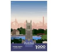Rompecabezas De 1000 Piezas para Adultos Raleigh Travel Print Rompecabezas Antiestrés Juguetes Difíciles Cumpleaños Y Navidad 70x50cm/1000pcs