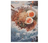 Rompecabezas de 1000 piezas para adultos, ramen, rompecabezas creativos para niños, juego educativo para niños adultos (78 x 53 cm)