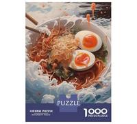 Rompecabezas De 1000 Piezas para Adultos Ramen Wave Off Kanagawa Rompecabezas para Adultos Juego De Ingenio Pero Divertido Y Humorístico Regalos De Cumpleaños Y Únicos 38x26cm/1000pcs