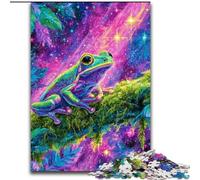 Rompecabezas de 1000 Piezas para Adultos, Rana en el árbol, 26x38cm, desafiante Rompecabezas para armar, Ideal para Jugar en Familia o como Regalo Decorativo