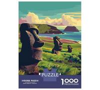 Rompecabezas De 1000 Piezas para Adultos Rapa NUI National Park Chile Rompecabezas para Adultos Juego Familiar Mejora La Memoria Regalos Y Cumpleaños Únicos 52x38cm/1000pcs