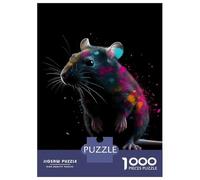 Rompecabezas De 1000 Piezas para Adultos Rat Colorful Rompecabezas para Adultos Juegos Relajantes Difícil Oferta Difícil como Regalo para Toda La Familia 70x50cm/1000pcs