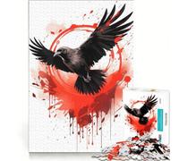 Rompecabezas de 1000 Piezas para Adultos Raven Ink Juego Imposible análisis y lógica fortalece el Amor Entre Parejas 38x26cm