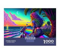 Rompecabezas De 1000 Piezas para Adultos Rebel Ride by The Ocean Rompecabezas para Adultos Juego De Ingenio Análisis Y Lógica Cumpleaños Y Navidad 52x38cm/1000pcs