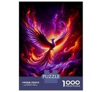 Rompecabezas De 1000 Piezas para Adultos Red and Purple Phoenix Rompecabezas para Adultos Juegos Relajantes Pero Divertidos Y Humorísticos Desafiante De Completar 38x26cm/1000pcs