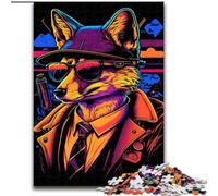 Rompecabezas de 1000 Piezas para Adultos, Red Fox Doctor Gangster, Rompecabezas para Adultos de 1000 Piezas, un Regalo Ideal para Navidad o cumpleaños, tamaño 50x75cm