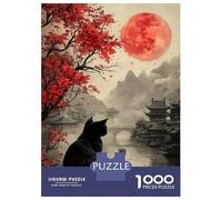 Rompecabezas De 1000 Piezas para Adultos Red Moon Reverie -1 Rompecabezas para Adultos Juegos Divertidos Una Obra De Arte Oferta como Regalos para Toda La Familia 52x38cm/1000pcs