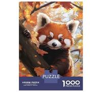 Rompecabezas De 1000 Piezas para Adultos Red Panda in Autumn Rompecabezas para Adultos Juegos Divertidos Pero Divertidos Y Humorísticos Desafiantes De Completar 70x50cm/1000pcs