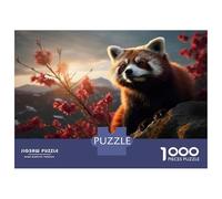 Rompecabezas De 1000 Piezas para Adultos Red Panda Wall Art Print Rompecabezas para Adolescentes Juguetes De Bricolaje Que Mejoran La Memoria Regalos De Cumpleaños Y Únicos 70x50cm/1000pcs
