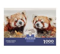 Rompecabezas De 1000 Piezas para Adultos Red Panda Wall Art Print Rompecabezas para Adultos Juegos Familiares Que Mejoran La Memoria Interacción Entre Padres E Hijos 38x26cm/1000pcs