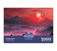 Rompecabezas De 1000 Piezas para Adultos Red Planet Sunset Landscape Rompecabezas para Adultos: Un Juego Práctico, Divertido Y Un Desafío Educativo con Humor 70x50cm/1000pcs