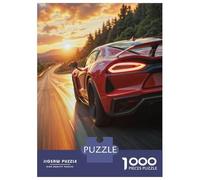 Rompecabezas De 1000 Piezas para Adultos Red Sports Car Sunset Drive Rompecabezas Juegos Familiares Difícil Difícil Cumpleaños Y Navidad 70x50cm/1000pcs