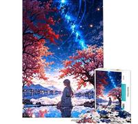 Rompecabezas de 1000 Piezas para Adultos Reflejo Estrellado ︰ Serenidad Junto al Lago Rompecabezas Interactivo Juego de Velocidad Oferta Toda la Familia (tamaño 38x26cm)