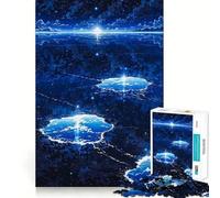 Rompecabezas de 1000 Piezas para Adultos Reflejos Celestiales Juego de Bordes Limpios Juego de Mente Creativa Juego de Juego Lento Divertido Regalo Navideño para la Paz (38x26cm)