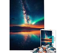 Rompecabezas de 1000 Piezas para Adultos Reflejos del Cielo Estrellado Rompecabezas antiestrés para Adultos Ideal para Pasar el Tiempo en casa Durante Las Vacaciones y ejercitar el Cerebro (50x75cm)