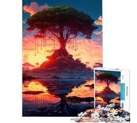 Rompecabezas de 1000 Piezas para Adultos Reflexiones al Amanecer Juego Educativo y desafiante Un Regalo estupendo Divertido y con Mucho Humor (tamaño 38x26cm)