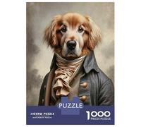 Rompecabezas De 1000 Piezas para Adultos Regal Pet Portrait Elegant Dog in Historical Attire Rompecabezas para Adultos Juegos De Relajación Análisis Y Lógica Regalos para Amigos Y Familiares 52x38cm/