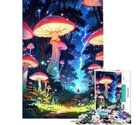 Rompecabezas de 1000 Piezas para Adultos Regalo Bosque de Setas encantadas Juego de ingenio decoración de Pared Regalos para Amigos y Familiares (tamaño 50x75cm)