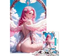 Rompecabezas de 1000 Piezas para Adultos Regalo Chica Anime ángel Divina Rompecabezas antiestrés de 1000 Piezas Ideal para armar y Regalar a Toda la Familia (38x52cm)