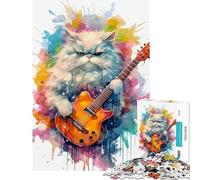 Rompecabezas de 1000 Piezas para Adultos Regalo con diseño de un Lindo Gato Persa Ideal para Juegos educativos Actividades intelectuales y recreativas en Familia (tamaño 38x52cm)