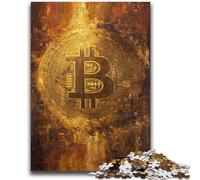 Rompecabezas de 1000 Piezas para Adultos, Regalo con el Logotipo de Bitcoin, Divertido Regalo y Actividad para el hogar, Juguete para días lluviosos (75x50cm)
