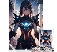 Rompecabezas de 1000 Piezas para Adultos Regalo de Anime ciberpunk Juguete para Chica decoración de Pared Gran Regalo Juegos educativos Interesante reducción del estrés tamaño 38x52cm