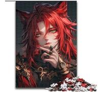 Rompecabezas de 1000 Piezas para Adultos, Regalo de Anime Wolf Man, para Juegos educativos, desafío, Juguete, decoración única para el hogar y Regalos tamaño 26x38cm