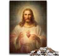 Rompecabezas de 1000 Piezas para Adultos, Regalo de Arte de Jesús, Rompecabezas de 1000 Piezas, Ideal para Relajarse en casa y Pasar el rato Entre Padres e Hijos (26x38cm)