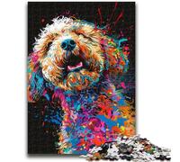 Rompecabezas de 1000 Piezas para Adultos, Regalo de Arte del Perro Lagotto Romagnolo para Mayores de 14 años Desafiante de completar, Pero Divertido y Gracioso Excelentes Regalos y Juguetes 26x38cm