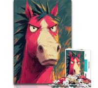 Rompecabezas de 1000 Piezas para Adultos, Regalo de Arte Ecuestre, Juegos educativos, decoración del hogar, Juego Educativo para cumpleaños y Navidad (38x26cm)