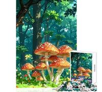 Rompecabezas de 1000 Piezas para Adultos Regalo de Bosque de Setas Juguete Educativo Regalo de Amigo Secreto Juego de ingenio Cada Pieza es única (tamaño 38x26cm)