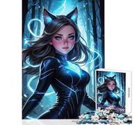 Rompecabezas de 1000 Piezas para Adultos Regalo de Catgirl Chica Anime decoración del hogar Juguetes Regalos de cumpleaños Juego Educativo Interesante reducción del estrés tamaño 50x75cm