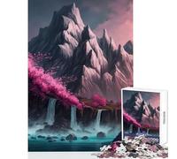 Rompecabezas de 1000 Piezas para Adultos Regalo de Cerezo japonés Juguetes antiestrés Regalos para Mujeres y Hombres Juegos Divertidos colección de Artistas Bellas Artes tamaño 38x52cm