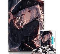 Rompecabezas de 1000 Piezas para Adultos, Regalo de Chica Anime, Ayuda a ejercitar el Cerebro, Juguetes adictivos para Cultivar la Paciencia y Mejorar la Memoria, 38x26cm