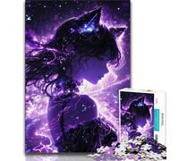 Rompecabezas de 1000 Piezas para Adultos, Regalo de Chica de Anime Japonesa, Ayuda al Cerebro a ejercitar, Juguetes adictivos para Cultivar la Paciencia y Mejorar la Memoria, 38x26cm