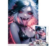 Rompecabezas de 1000 Piezas para Adultos Regalo de Chica Vampiro decoración del hogar Juguetes Regalo Divertido Juego de ingenio desafío Educativo tamaño 38x26cm