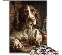 Rompecabezas de 1000 Piezas para Adultos, Regalo de Cocker Spaniel, Juguetes educativos, Juegos antiestrés, decoración de Pared tamaño 50x75cm