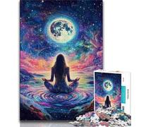 Rompecabezas de 1000 Piezas para Adultos Regalo de Cosmic Girl Juguetes de Entretenimiento Familiar con póster y Hoja de Trivia a Juego 38x26cm