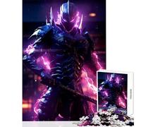 Rompecabezas de 1000 Piezas para Adultos Regalo de Cyber Neon Samurai Juguetes de Bricolaje Regalo para cumpleaños Juegos educativos desafiantes para completar tamaño 38x26cm
