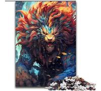 Rompecabezas de 1000 Piezas para Adultos, Regalo de Dios Todopoderoso León, para Mayores de 14 años Un Juego desafiante para Regalar a Toda la Familia y Amigos tamaño 50x75cm