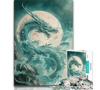 Rompecabezas de 1000 Piezas para Adultos, Regalo de dragón Chino, Juguete Educativo Intelectual descompresor, Regalo de cumpleaños (75x50cm)